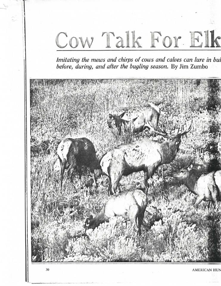 Original scan from Cow Talk for Elk