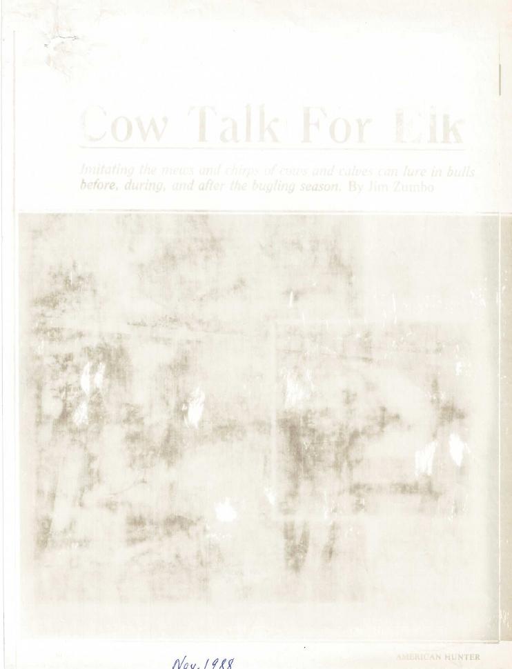 Original scan from Cow Talk For Elk